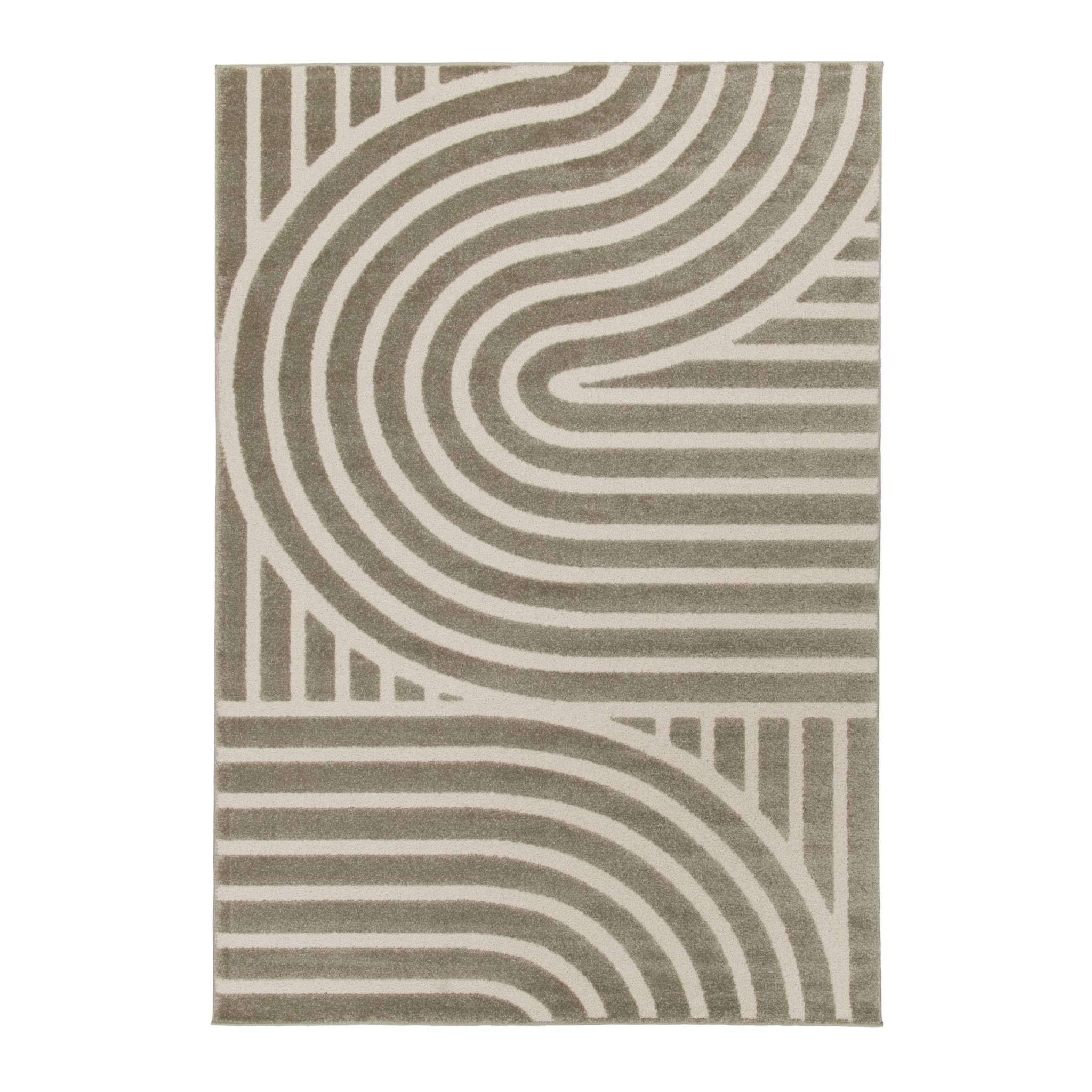 Tapis intérieur motif graphique taupe  ENZO