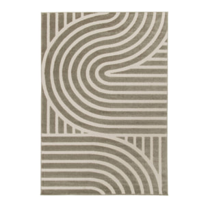 Tapis intérieur motif graphique taupe  ENZO