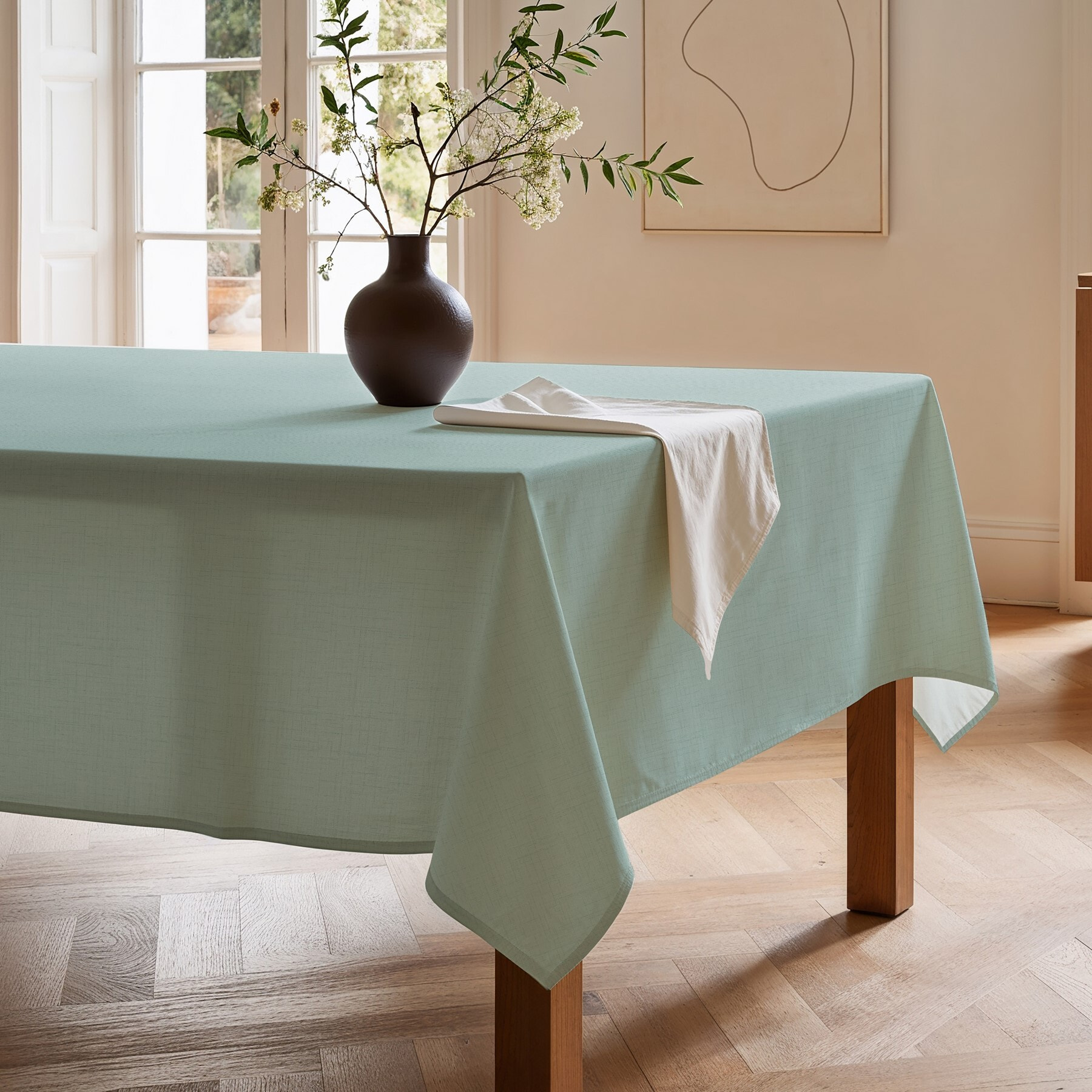 Mantel estampado antimanchas ZEN AGUA