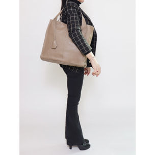 Borsa a spalla da donna - Modello Aelia - Vera pelle - 40.0 x 36.0 x 12.0 cm