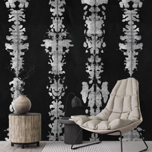 Carta da Parati Monocromatica Macchie Acquerello