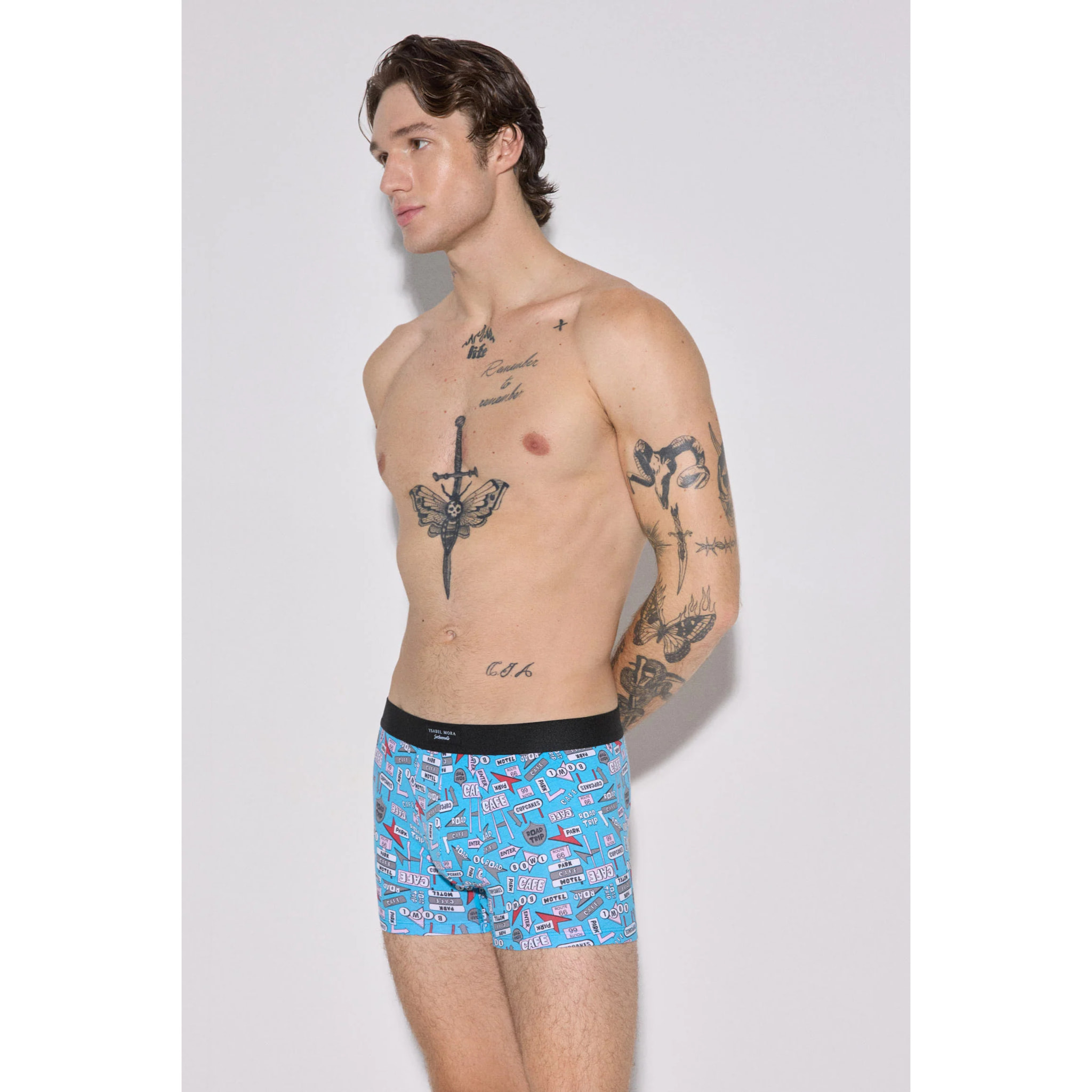 Confezione da 2 boxer Sockarrats con stampa segnaletica