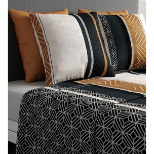 Parure De Drap 3pcs avec Drap Housse 90x190cm 100% Coton 57fils-trophÉ