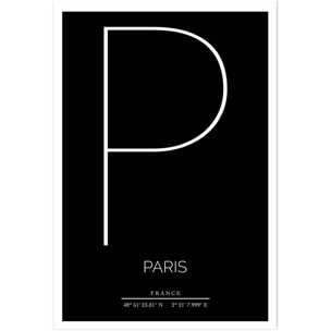 Poster p paris Affiche seule