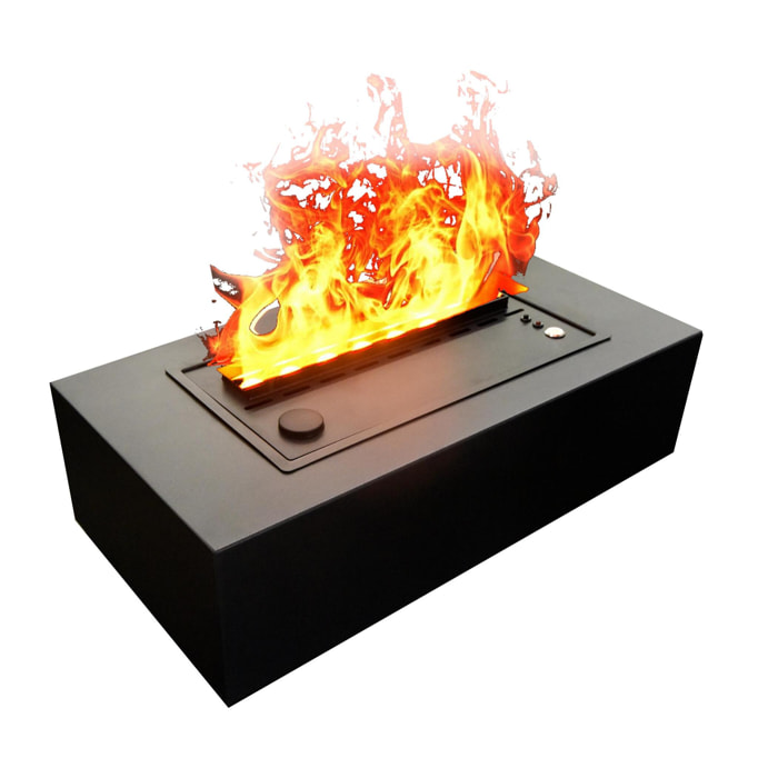 Cheminée de table décorative avec flamme simulée