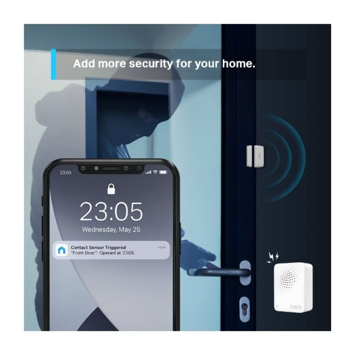 Détecteur d'ouverture TP-LINK pour alarme TAPO