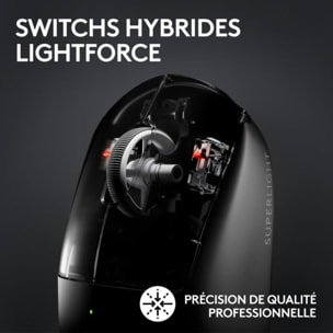 Souris Gamer Sans Fil LOGITECH G PRO X SUPERLIGHT 2 LIGHTSPEED Blanc