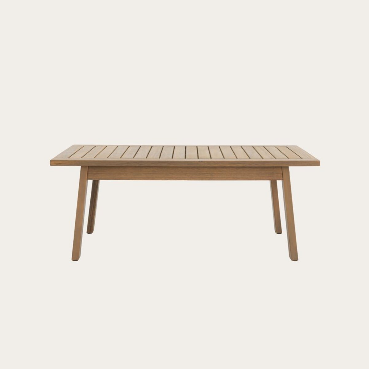 Table basse de jardin Tiare -bois massif d'acacia-couleur naturel 90 x 35 x 50 cm