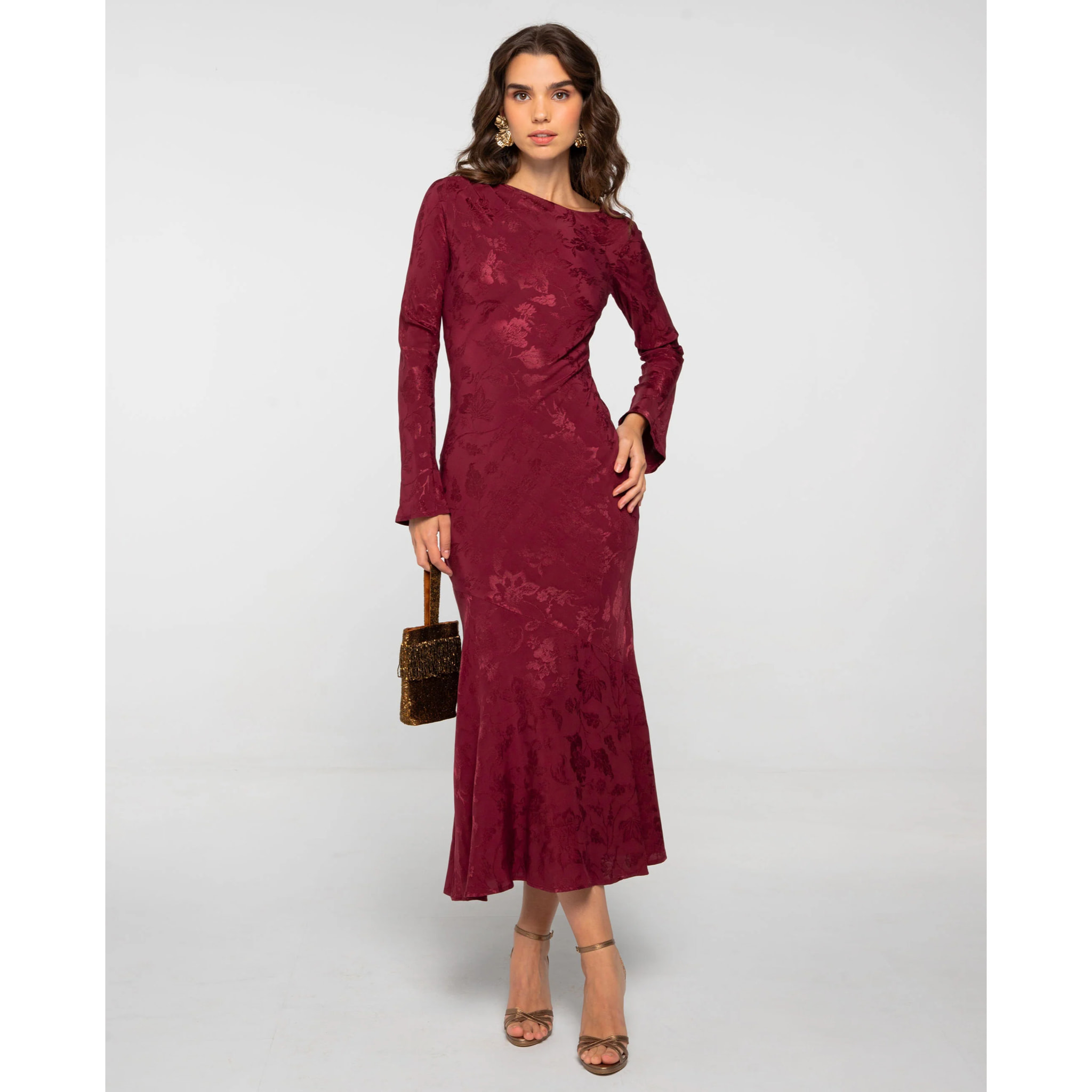 Vestido midi sin mangas