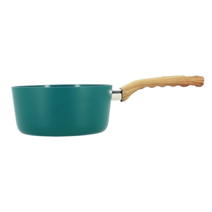 Casserole 20cm en aluminium recyclé bleu canard - tous feux COLORAMA