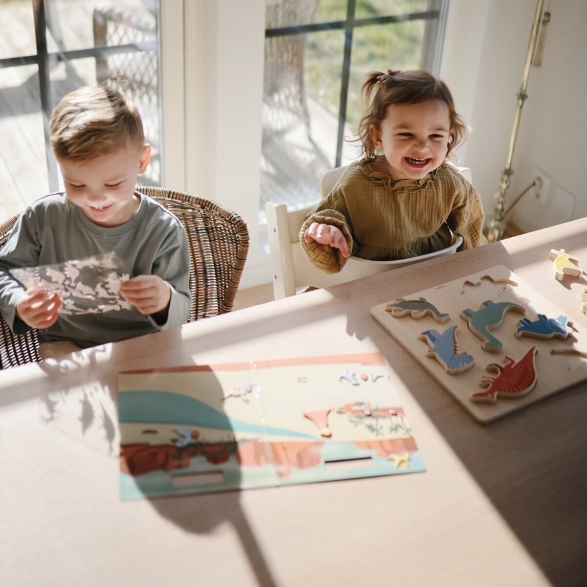 Mushie Puzzle De Madera Solid