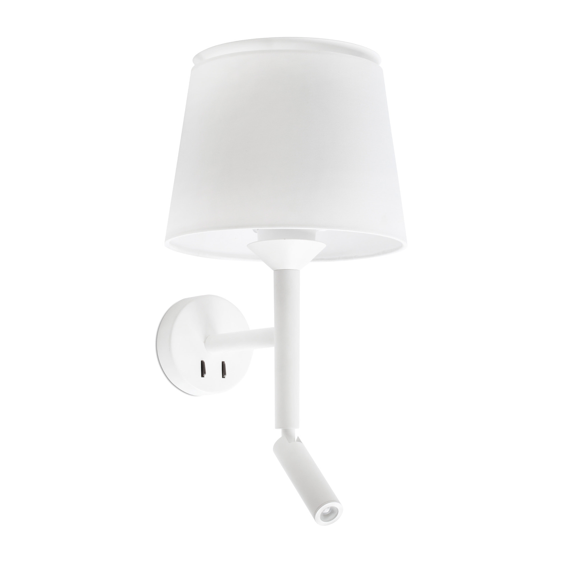 SAVOY Lampe applique avec lecteur blanc/blanc