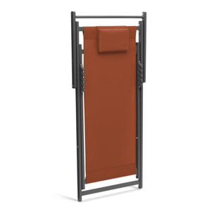 Chiliennes en métal et toile - lot de 2