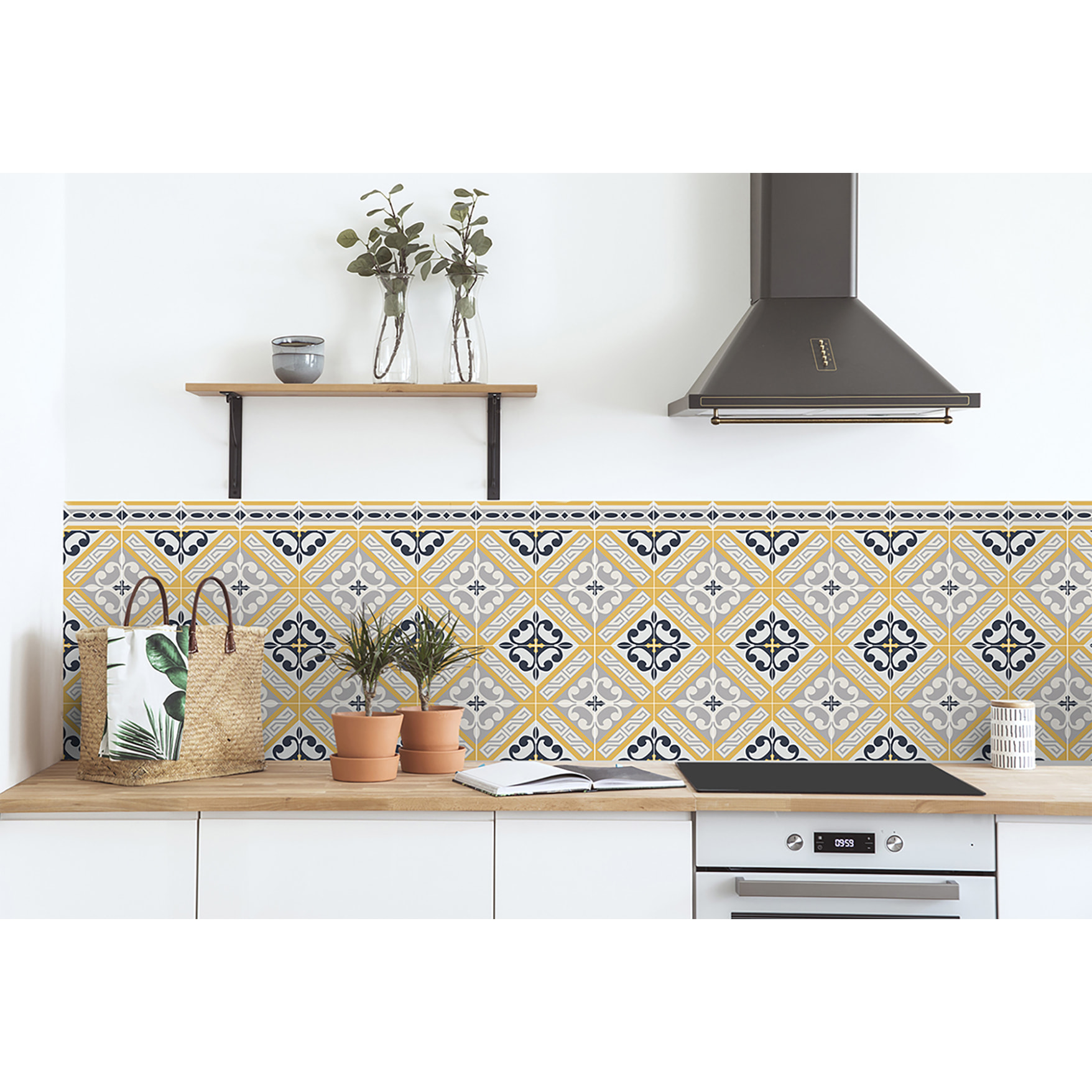 Stickers adhesivos de CERAMIKO - Aristocracy yellow 100x100