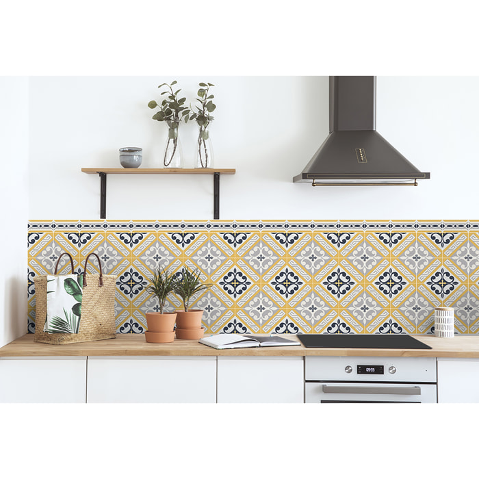 Stickers adhesivos de CERAMIKO - Aristocracy yellow 100x100