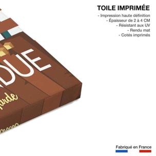 Tableau retro la fondue savoyarde Toile imprimée