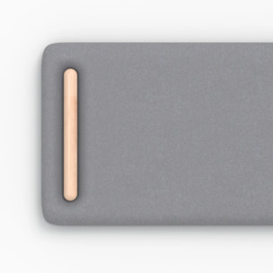 Tête de lit en tissu gris 160 cm - Katia