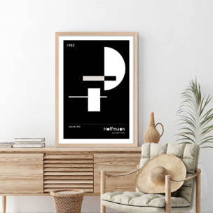 Poster Exposition hoffmann Affiche + cadre en bois - Chêne