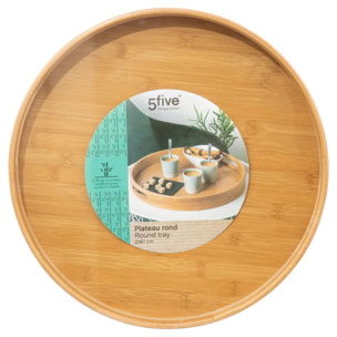 Plateau rond 40cm bambou