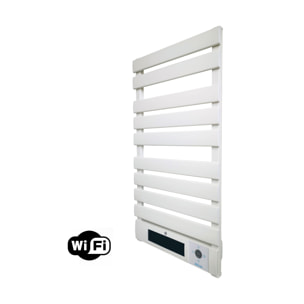 Toallero Eléctrico 1500W en aluminio blanco con display LED NTW-25 PURLINE