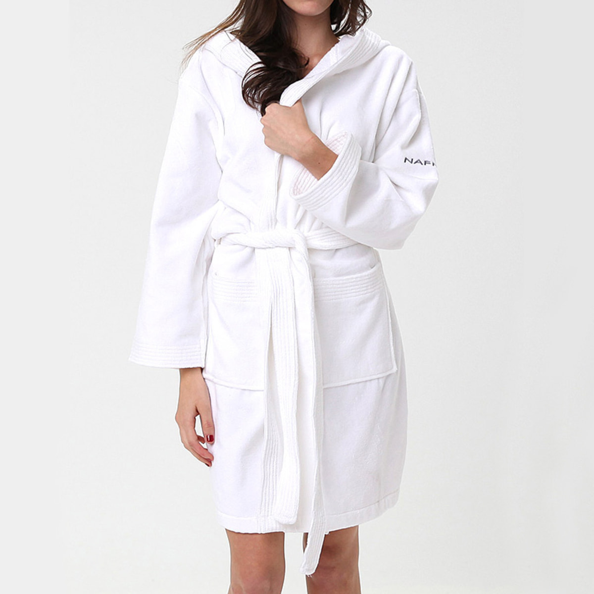 Peignoir mixte CASUAL - coton 380 g/m2 blanc
