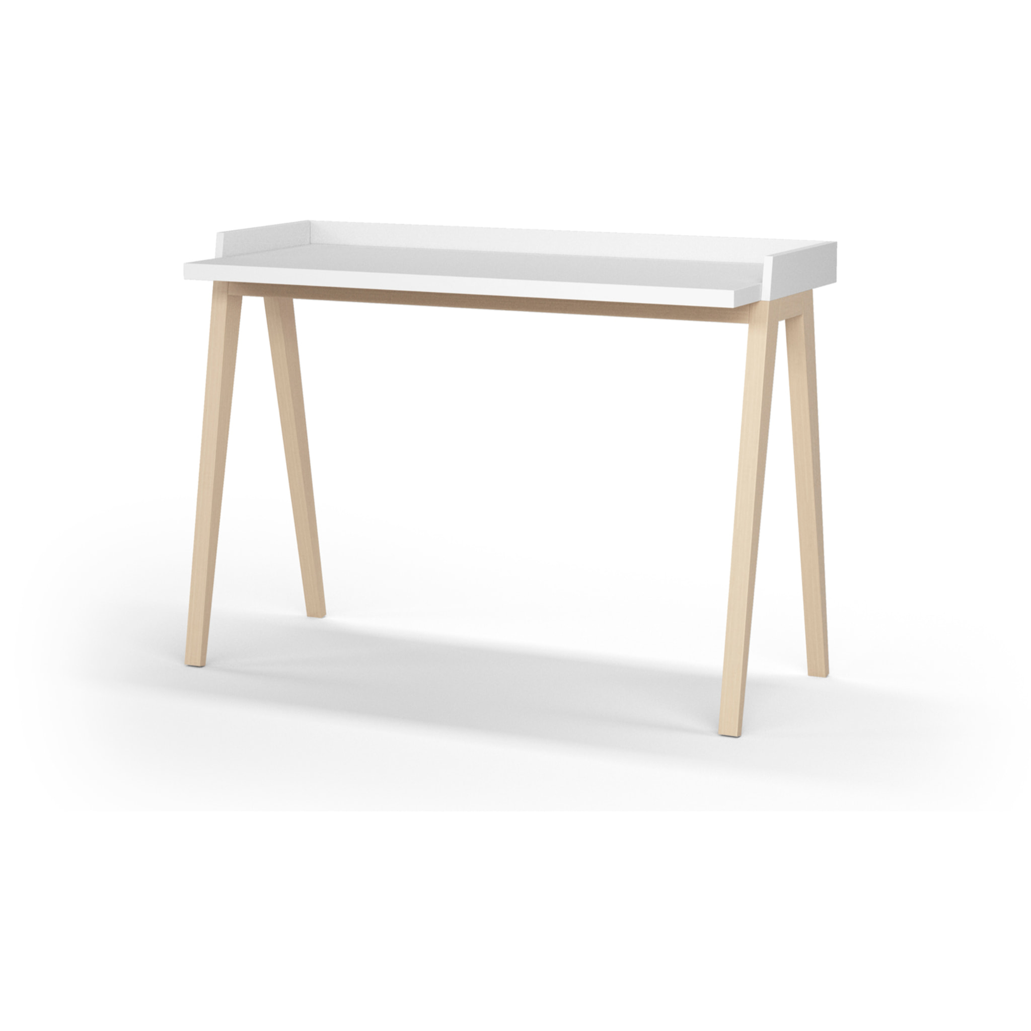 Escritorio Paris blanco y roble 81x111x50