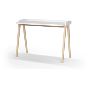 Escritorio Paris blanco y roble 81x111x50