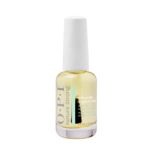 Duo Base Coat, Top Coat et Durcisseur - 15ml Huile Eclat pour Ongles et Cuticules Nature Strong, 15ml