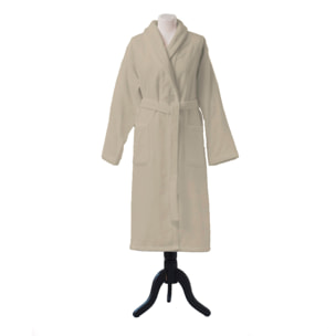 Peignoir de bain uni en coton, AQUA, Seigle