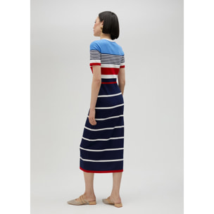 Vestito in maglia a maniche corte