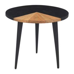 Set de 2 tables basses rondes en bois d'acacia - Binôme