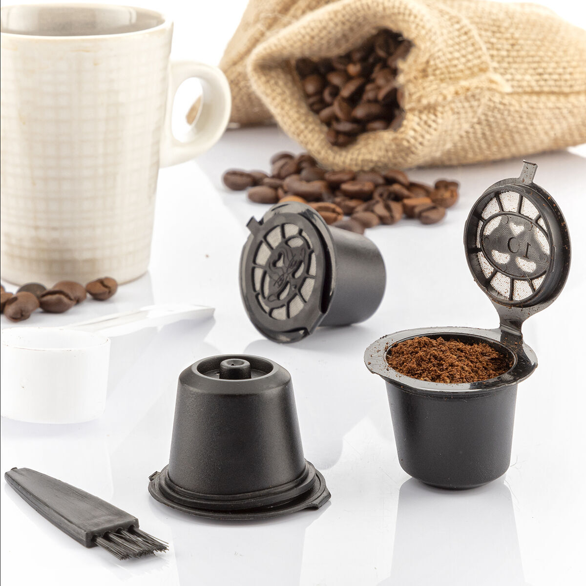 Set di 3 capsule da Caffè Riutilizzabili Recoff InnovaGoods