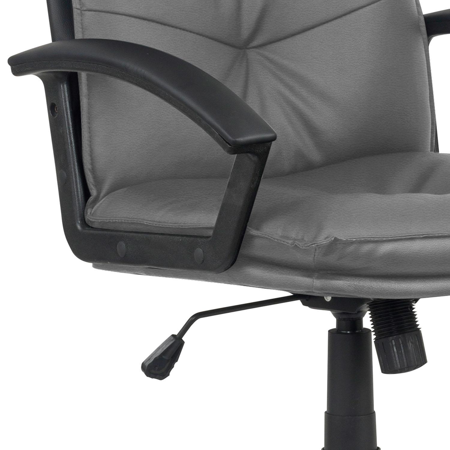 Comfort - sedia da ufficio in pu+pp e nylon grigia