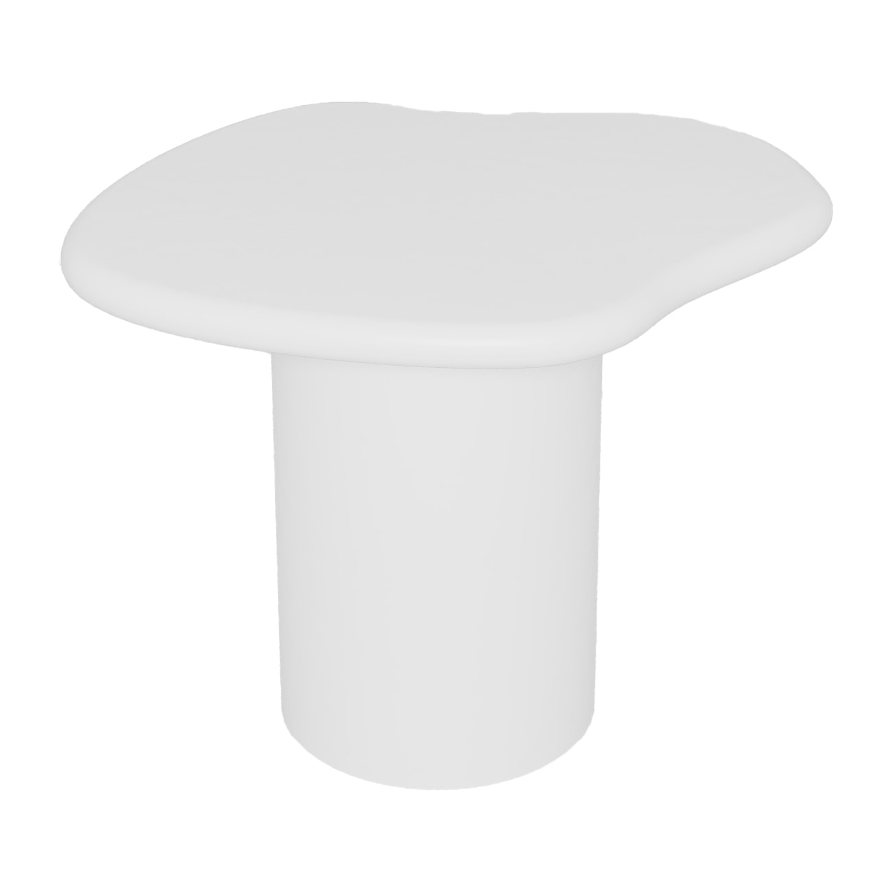 Hortensia – Table d’appoint contemporaine en magnésie blanche