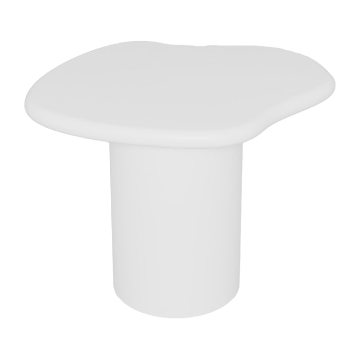 Hortensia – Table d’appoint contemporaine en magnésie blanche