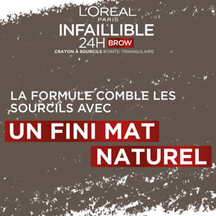 L'Oréal Paris Infaillible 24H Brow Crayon à Sourcils Pointe Triangulaire 5.23 Auburn