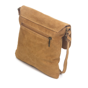 Ulfa Bolso bandolera Mujer.Piel auténtica Gamuza