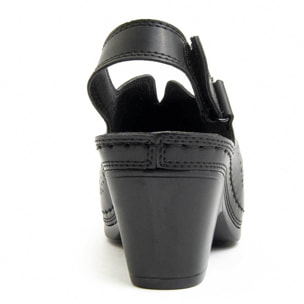 Sandalias de tacón - Negro - Altura: 7 cm