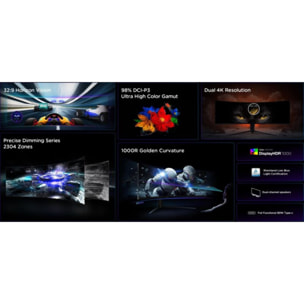 Ecran PC Gamer TCL 57R94 QD-Mini LED 57'' 120hz