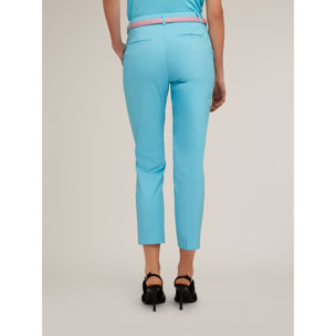 Motivi - Pantalón regular de tejido técnico - Light - blue