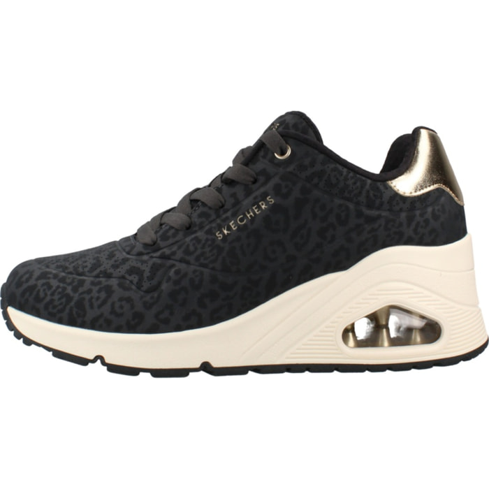 Sneakers De  Mujer 177521s Uno Wedge Safari Negro