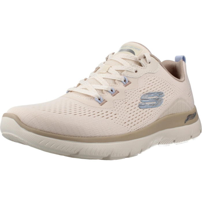 Sneakers De  Mujer 150754s Arch Fit Summits Daily Flow Beis