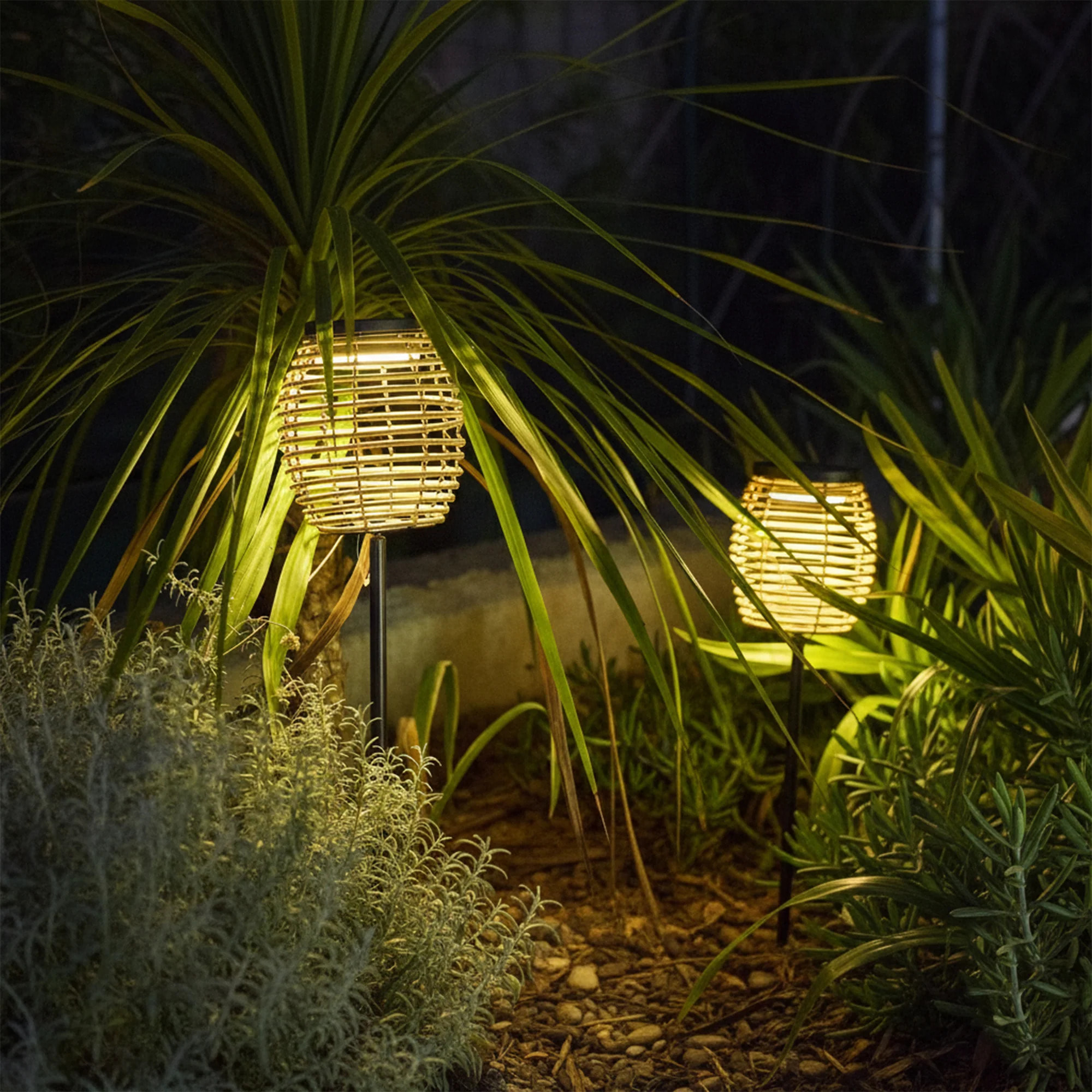 2 Balise solaire à piquer BAVINA H72CM