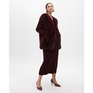 Gilet Pelliccia Fodera Logata