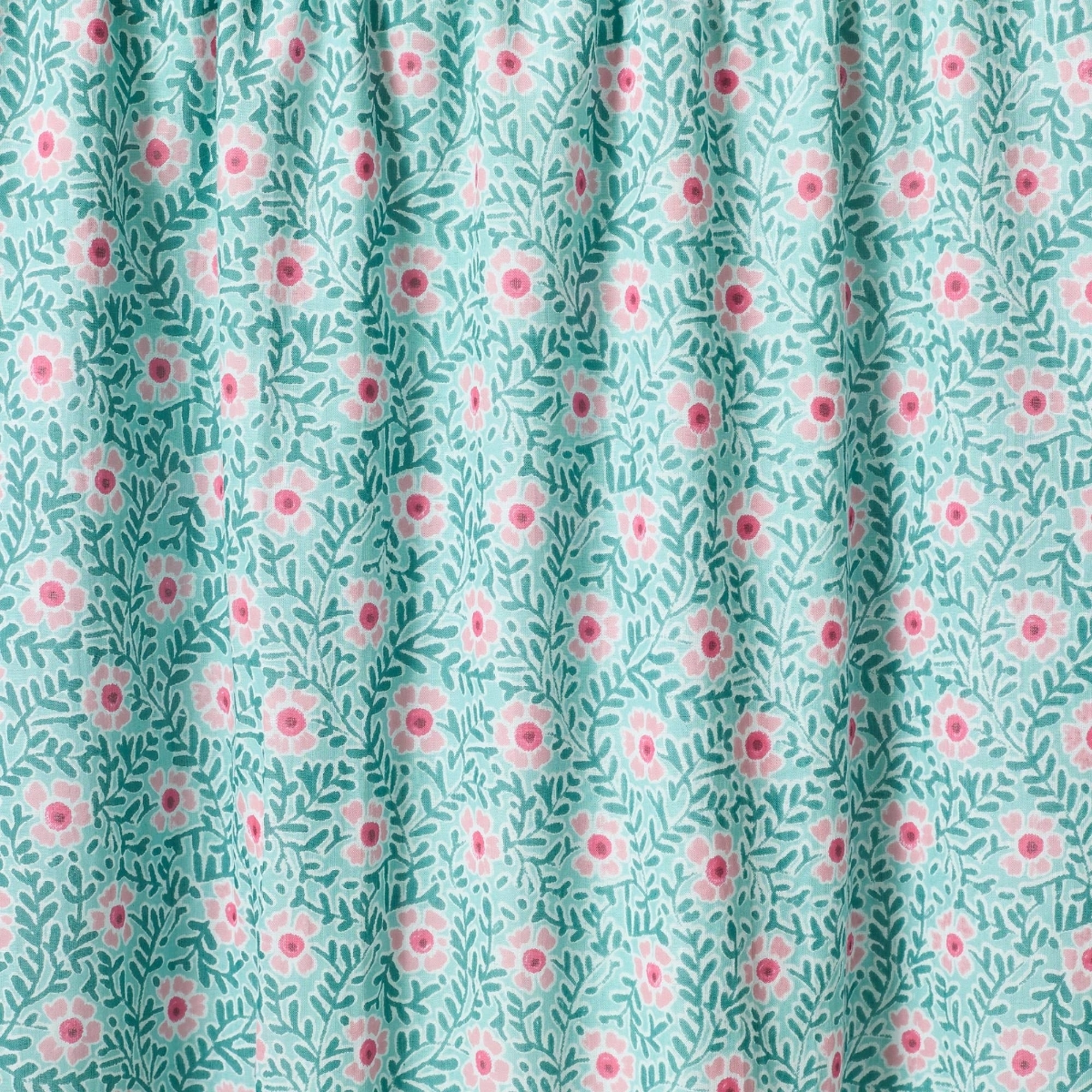 Toalla playa flores y rizo Tumi color agua marina