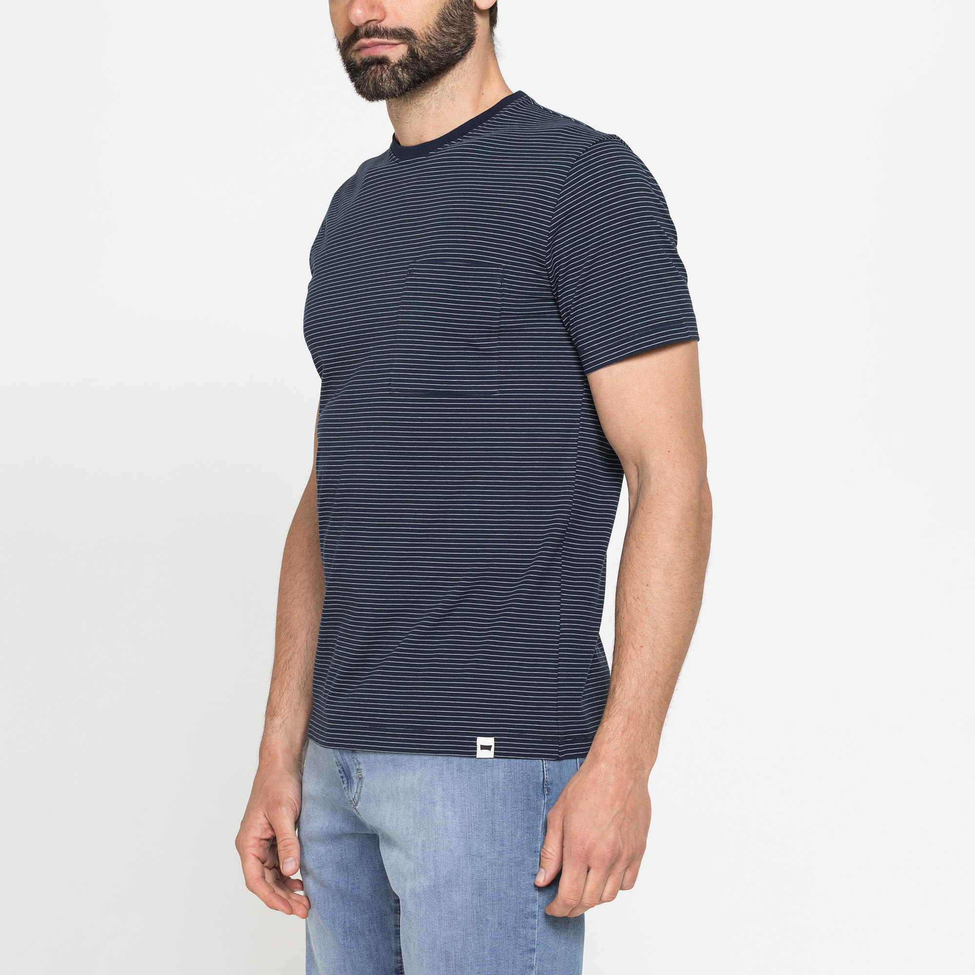 T-SHIRT ESTIVA IN COTONE CON FANTASIA A RIGHE