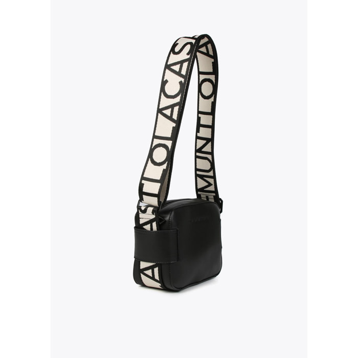 Borsa a tracolla camera bag con manici arricchiti da logo