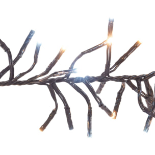 cadena de luces con 192 luces led blanco y blanco cálido - 3 metros de cable