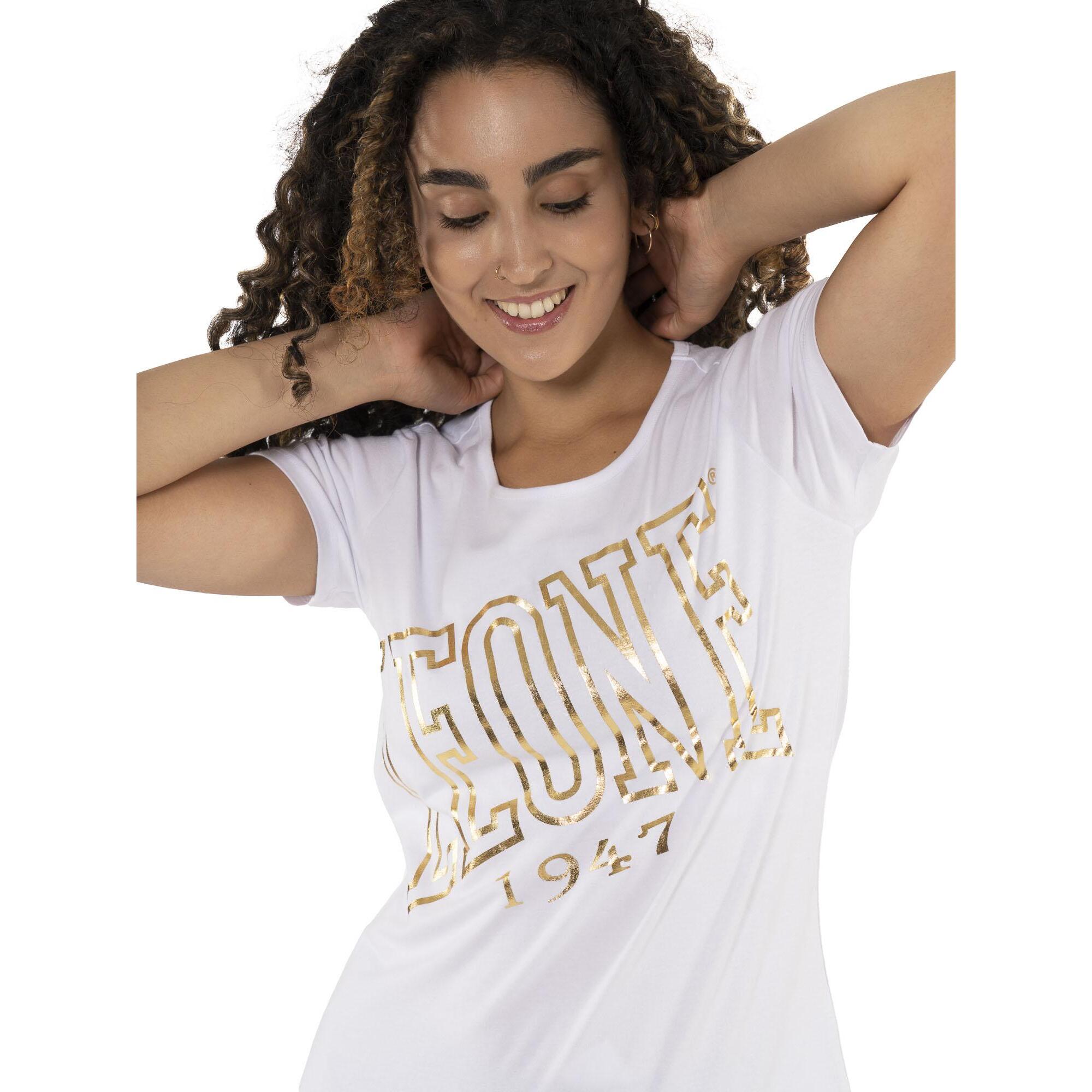 Camiseta manga corta mujer "Authentic Gold"