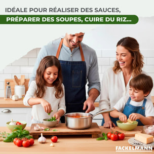 Casserole en inox 18/10 Triply Fackelmann Vita3